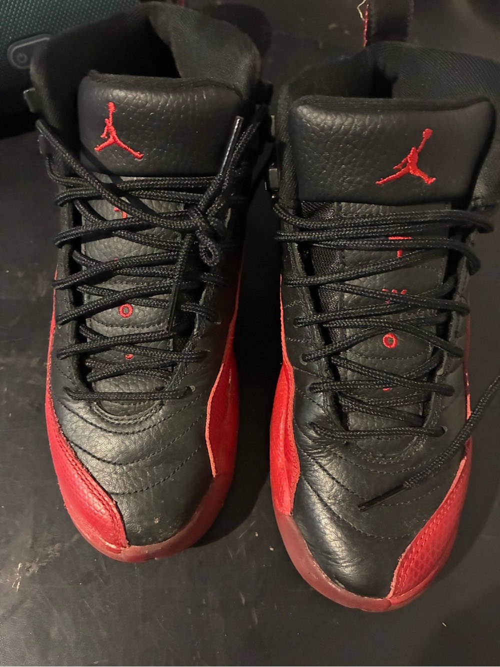 Jordan Kids' Black and Red High-Top Sneakers